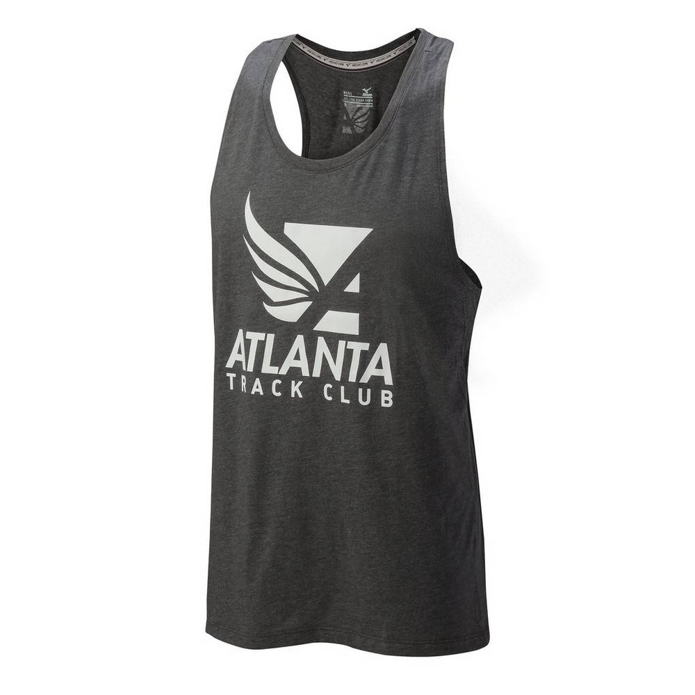 Camiseta de tirantes Mizuno Atlanta Track Club 50/50 Para Hombre Grises 4018652-WE